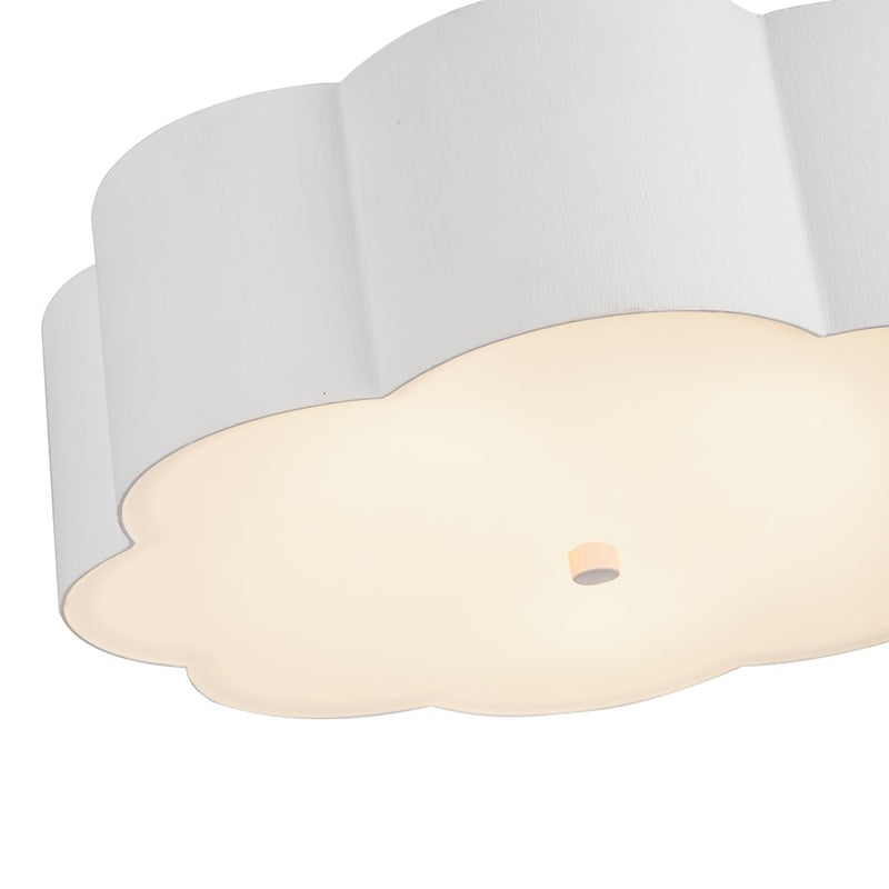 Kuzco Blossom 14" Socket Flush Mount, Antique White