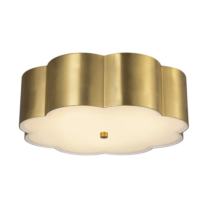 Kuzco Blossom 14" Socket Flush Mount, Brushed Gold