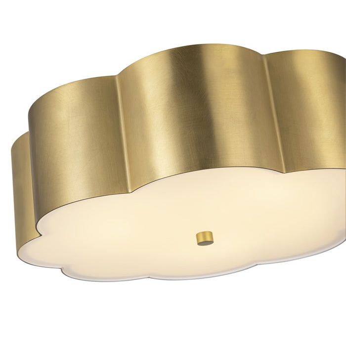 Kuzco Blossom 14" Socket Flush Mount, Brushed Gold