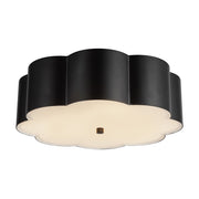 Kuzco Blossom 14" Socket Flush Mount, Matte Black - FM603314MB