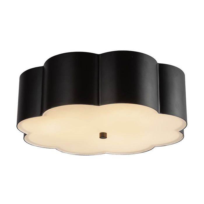 Kuzco Blossom 14" Socket Flush Mount, Matte Black
