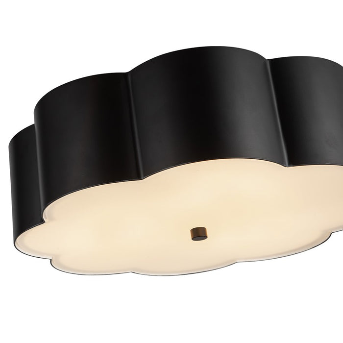 Kuzco Blossom 14" Socket Flush Mount, Matte Black