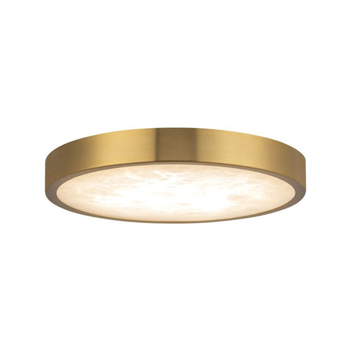Kuzco Evelyn 7" Gold Dim LED Flush Mt, Brushed Gold/Alabaster - FM653007BGAR