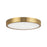 Kuzco Evelyn 7" Gold Dimmable LED Flush Mount, Brushed Gold/Alabaster