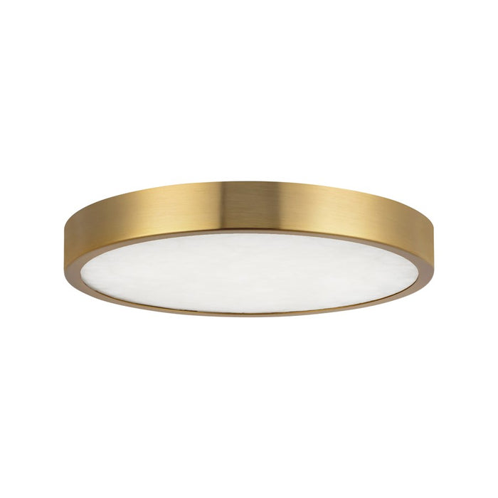 Kuzco Evelyn 7" Gold Dimmable LED Flush Mount, Brushed Gold/Alabaster