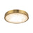 Kuzco Evelyn 7" Gold Dimmable LED Flush Mount, Brushed Gold/Alabaster
