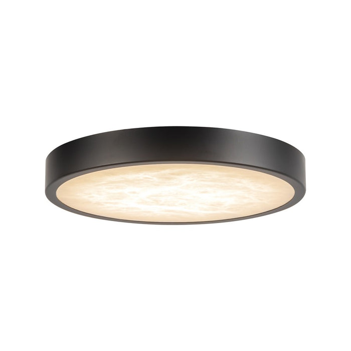 Kuzco Evelyn 7" Blk Dim LED Flush Mount, Matte Black/Alabaster - FM653007MBAR
