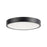 Kuzco Evelyn 7" Black Dimmable LED Flush Mount, Matte Black/Alabaster