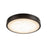Kuzco Evelyn 7" Black Dimmable LED Flush Mount, Matte Black/Alabaster