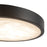 Kuzco Evelyn 7" Black Dimmable LED Flush Mount, Matte Black/Alabaster