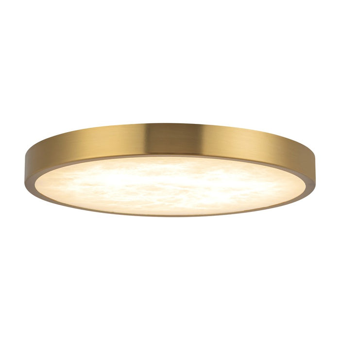 Kuzco Evelyn 9" Gold Dim LED Flush Mt, Brushed Gold/Alabaster - FM653009BGAR