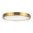 Kuzco Evelyn 9" Gold Dimmable LED Flush Mount, Brushed Gold/Alabaster