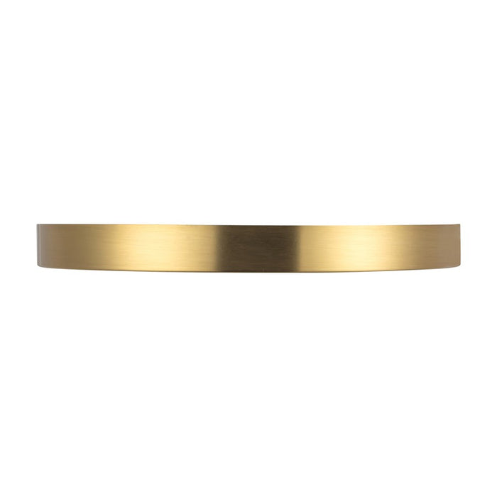 Kuzco Evelyn 9" Gold Dimmable LED Flush Mount, Brushed Gold/Alabaster