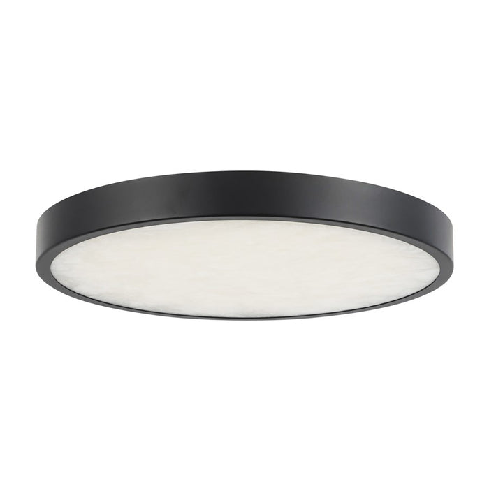 Kuzco Evelyn 9" Black Dimmable LED Flush Mount, Matte Black/Alabaster