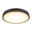 Kuzco Evelyn 9" Black Dimmable LED Flush Mount, Matte Black/Alabaster