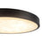 Kuzco Evelyn 9" Black Dimmable LED Flush Mount, Matte Black/Alabaster