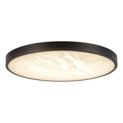 Kuzco Evelyn 11" Blk Dim LED Flush Mount, Matte Black/Alabaster - FM653012MBAR