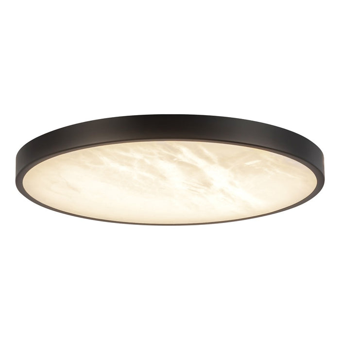 Kuzco Evelyn 11" Blk Dim LED Flush Mount, Matte Black/Alabaster - FM653012MBAR