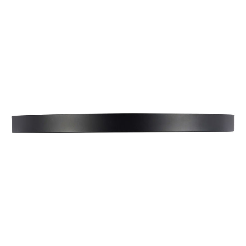 Kuzco Evelyn 11" Black Dimmable LED Flush Mount, Matte Black/Alabaster