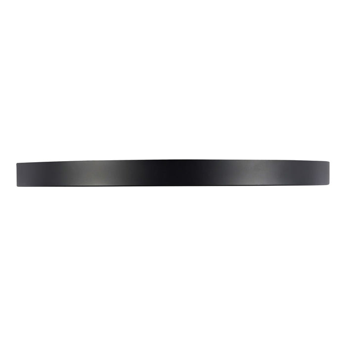 Kuzco Evelyn 11" Black Dimmable LED Flush Mount, Matte Black/Alabaster
