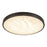 Kuzco Evelyn 11" Black Dimmable LED Flush Mount, Matte Black/Alabaster