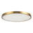 Kuzco Evelyn 15" Gold Dimmable LED Flush Mount, Brushed Gold/Alabaster