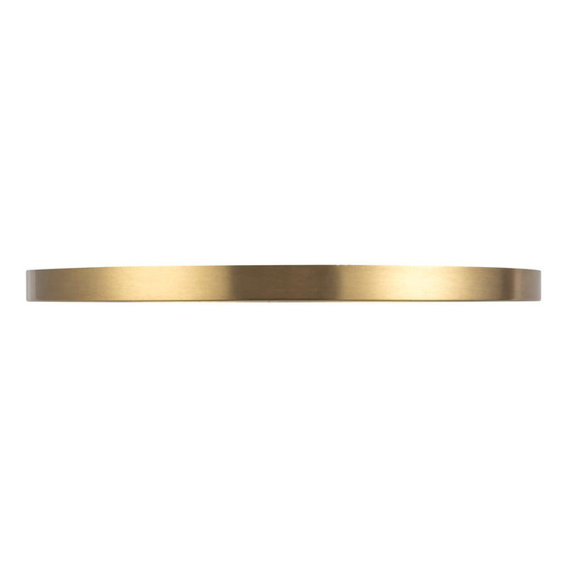 Kuzco Evelyn 15" Gold Dimmable LED Flush Mount, Brushed Gold/Alabaster