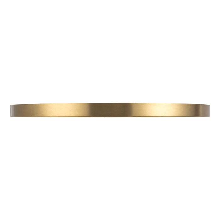 Kuzco Evelyn 15" Gold Dimmable LED Flush Mount, Brushed Gold/Alabaster