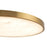 Kuzco Evelyn 15" Gold Dimmable LED Flush Mount, Brushed Gold/Alabaster