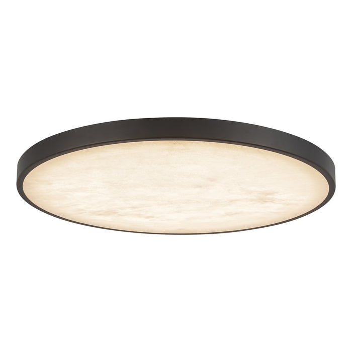 Kuzco Evelyn 15" Blk Dim LED Flush Mount, Matte Black/Alabaster - FM653015MBAR