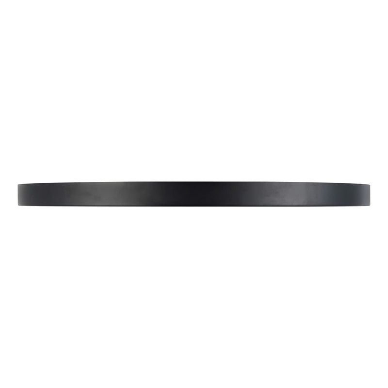 Kuzco Evelyn 15" Black Dimmable LED Flush Mount, Matte Black/Alabaster