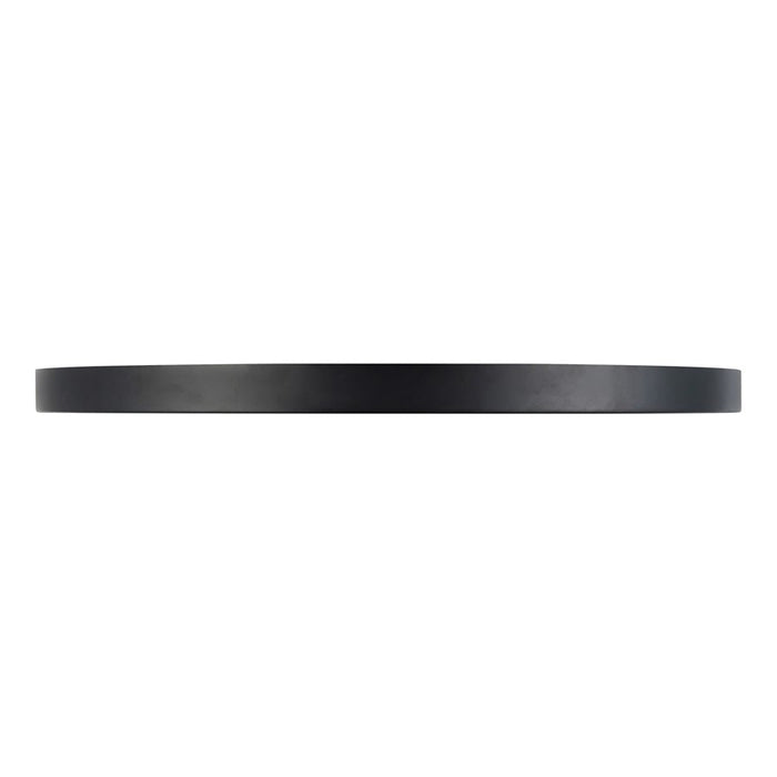 Kuzco Evelyn 15" Black Dimmable LED Flush Mount, Matte Black/Alabaster