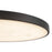 Kuzco Evelyn 15" Black Dimmable LED Flush Mount, Matte Black/Alabaster