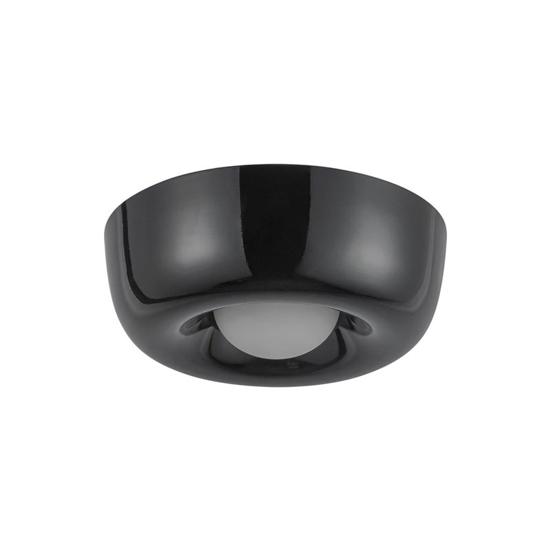 Kuzco Hayden 6" LED Flush Mount, Glossy Black
