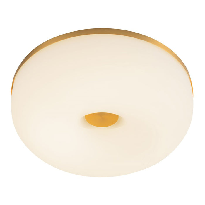 Kuzco Jada 12" Gold Dim LED Flush Mt, Brushed Gold/Opal Glass - FM69012-BG-OP