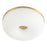 Kuzco Jada 12" Gold Dimmable LED Flush Mount, Brushed Gold/Opal Glass
