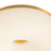 Kuzco Jada 12" Gold Dimmable LED Flush Mount, Brushed Gold/Opal Glass