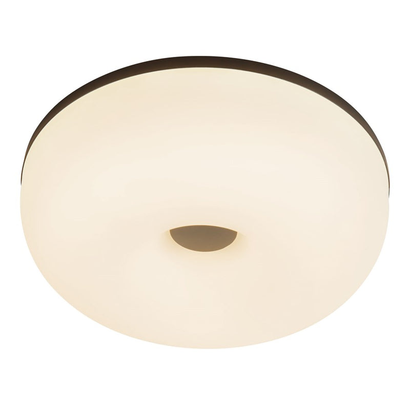 Kuzco Jada 12" Blk Dim LED Flush Mount, Blk/Opal Glass - FM69012-BK-OP