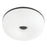 Kuzco Jada 12" Black Dimmable LED Flush Mount, Black/Opal Glass