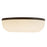 Kuzco Jada 12" Black Dimmable LED Flush Mount, Black/Opal Glass
