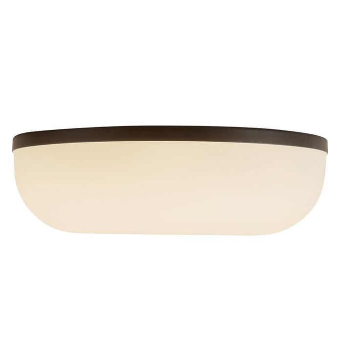 Kuzco Jada 12" Black Dimmable LED Flush Mount, Black/Opal Glass