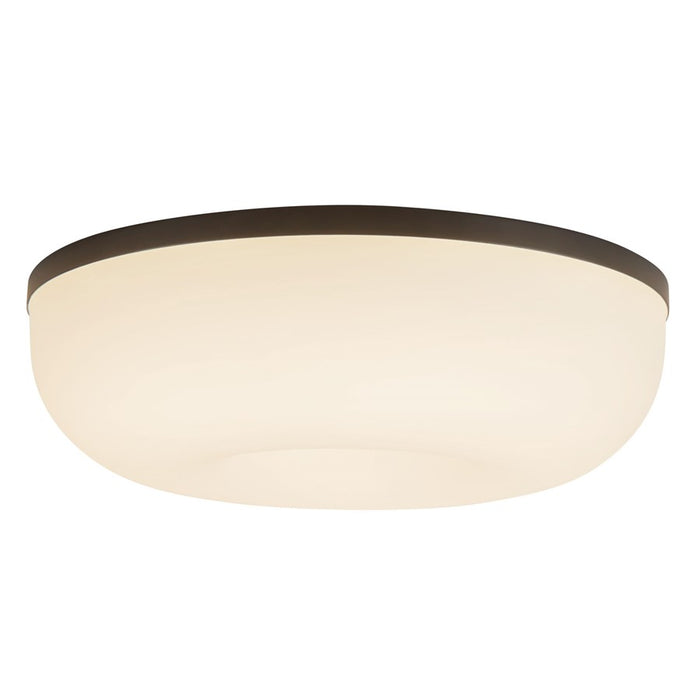 Kuzco Jada 12" Black Dimmable LED Flush Mount, Black/Opal Glass