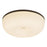 Kuzco Jada 12" Black Dimmable LED Flush Mount, Black/Opal Glass