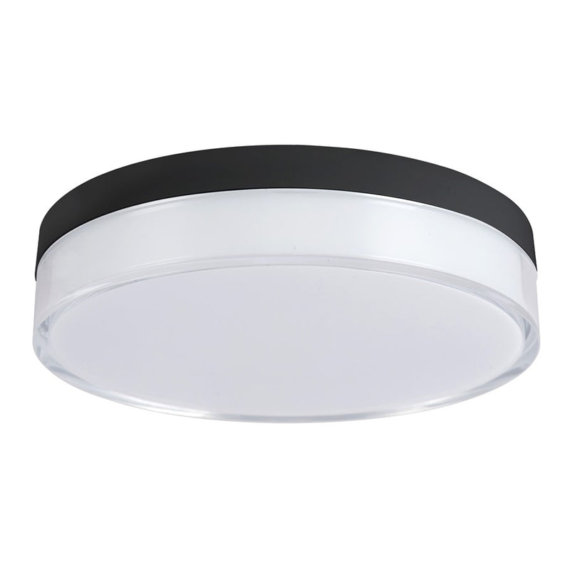 Kuzco Quara 7" Black Dimmable LED Flush Mount, Black