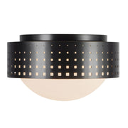 Kuzco Astoria 10" Blk Flush Mount, Urban Brz - FM70810-UB