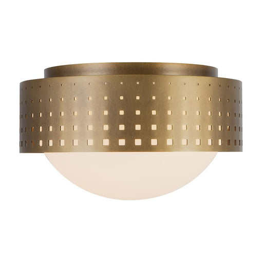 Kuzco Astoria 10" Brass Flush Mount, Vintage Brass - FM70810-VB
