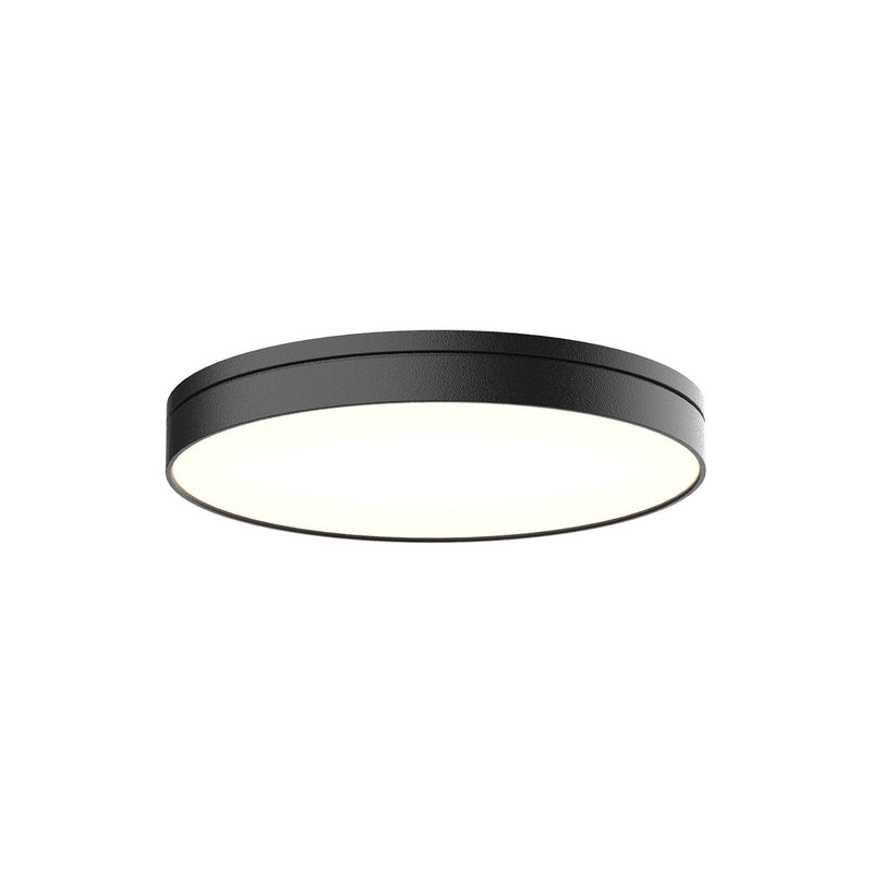 Kuzco Novel 5in 1-Light Flush Mount | Modern Black Steel and Acrylic Light Guide | Bedroom & Hallway Accent Light | 680lm 3000K | Model FM72205-BK