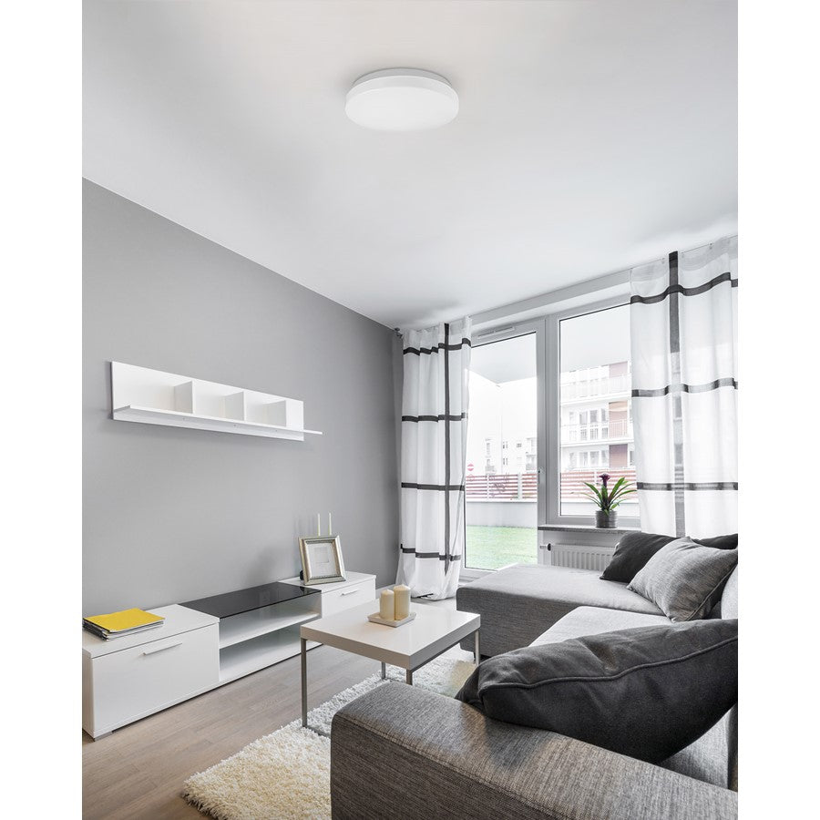 Kuzco Collins 11" LED Flush Mount, White - FM9711-WH-5CCT