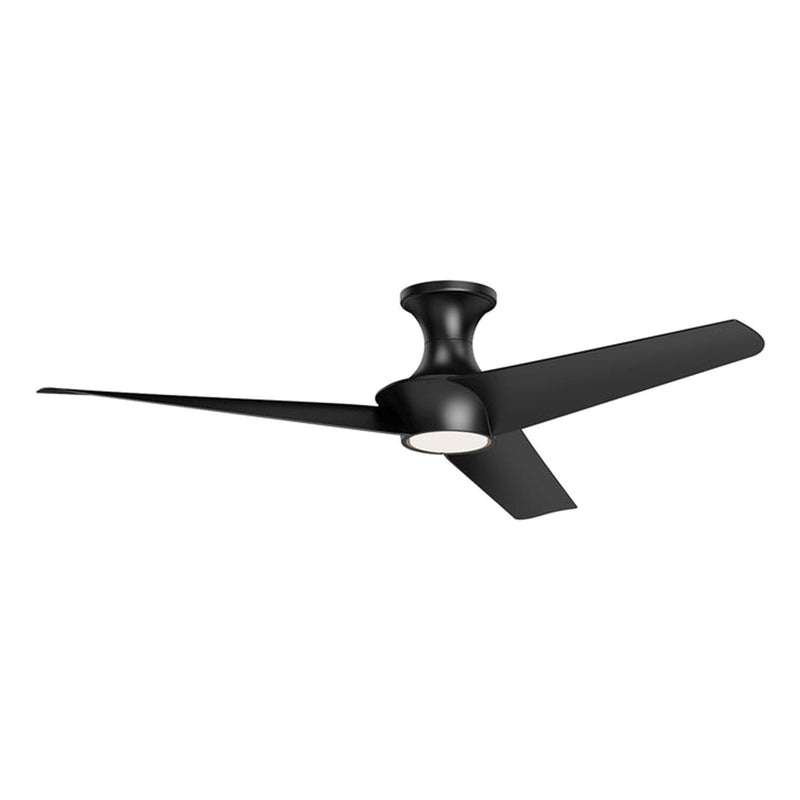Haus Appeal Sora-H 56in LED Ceiling Fan | Matte Black Steel and Aluminum | Living Room & Bedroom | 10.75in H x 56in Dia | Model HF523056MB