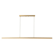 Kuzco Vega 56in LED Linear Pendant | Modern Brushed Gold Aluminum and White Acrylic | Kitchen Island & Dining Room | Model LP10356-BG
